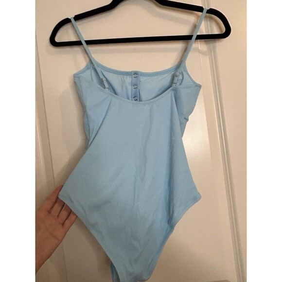 NWT Melissa Odabash Calabasas Celeste Ribbed Swim Suit Size 4 - Picture 7 of 9